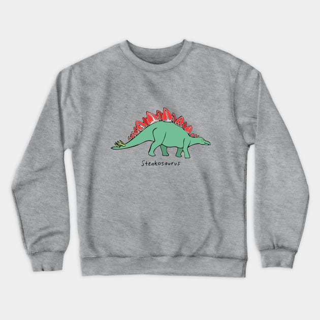 Steakosaurus! Crewneck Sweatshirt by RockettGraph1cs
